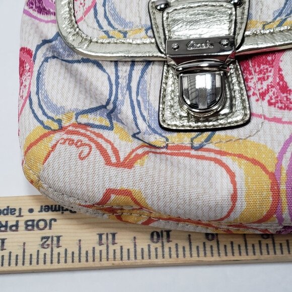 Coach Poppy Signature Canvas Dream C Scribble Print Hippie Handbag 19030 - Picture 6 of 9